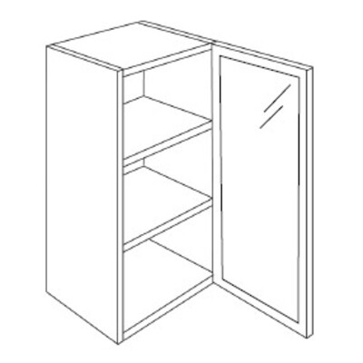 Aluminum Frame Single Glass Door Vertical