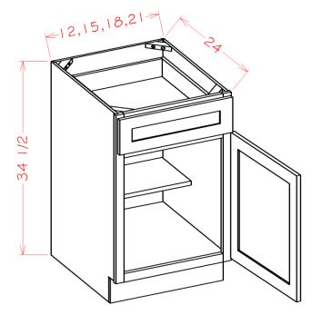 Single Door Single Drawer Bases
