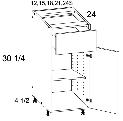 One Drawer One Door Bases