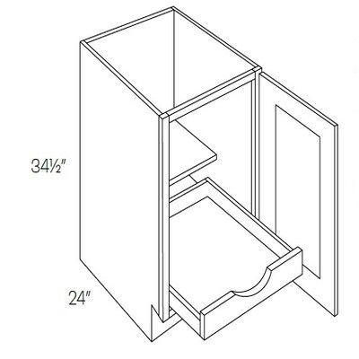 Full Height Single Door Base Cabinet With 1 POS