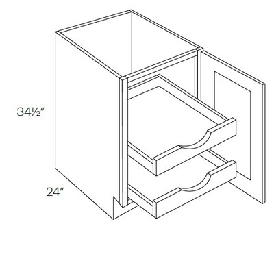 Full Height Single Door Base Cabinet With 2 POS