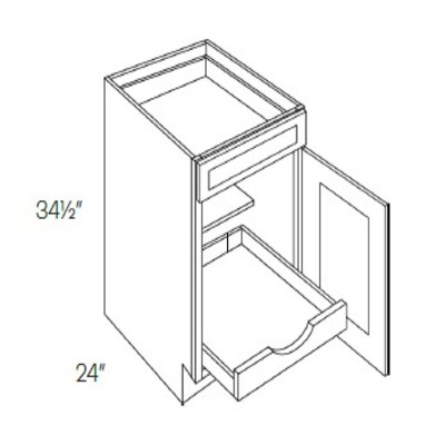 Single Door & Drawer Base Cabinet With 1 POS