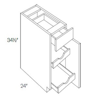 Single Door Base Cabinet With 2 POS
