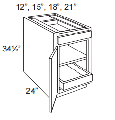 1 Door Base Cabinet With 1 Drawer