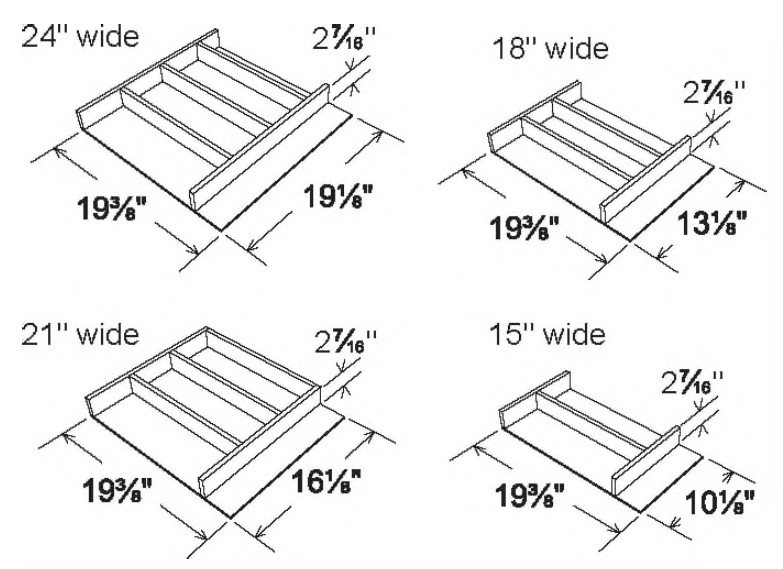 Utensil Tray Divider Base