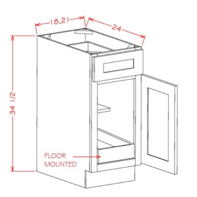 Single Rollout Shelf Base Kits