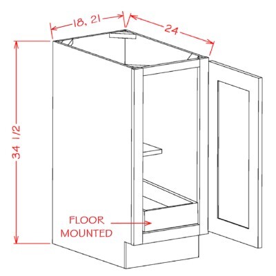 Single Rollout Shelf Base Kits