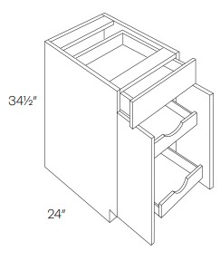 Single Drawer Double Door Base Cabinets 2 POS