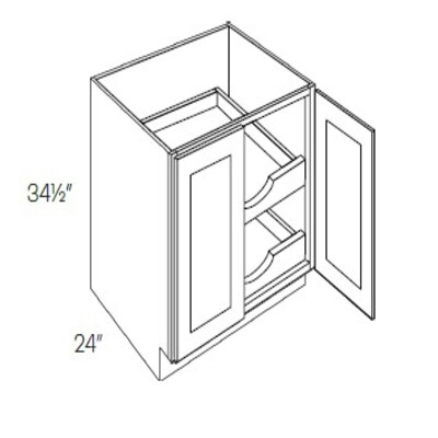Full Height Single Drawer Double Door Base Cabinet With 2 POS