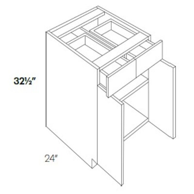 Double Door Double Drawer Base Cabinet