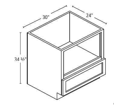 Microwave Base Cabinet