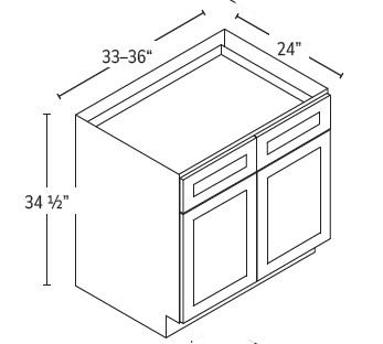 Double Door & Drawer Bases