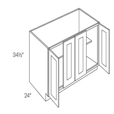 Full Height 2 Drawer Four Doors Base Cabinet