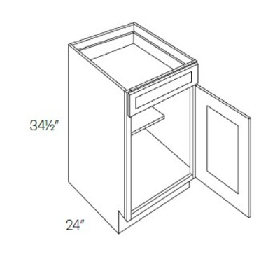 Single Door & Drawer Base Cabinet