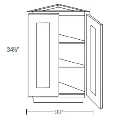 Base End Straight Cabinet