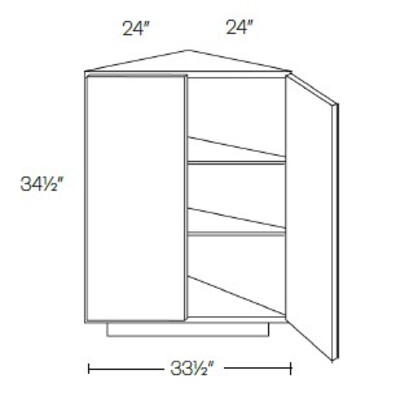 Base End Straight Cabinet