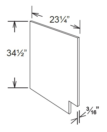 Base End Panel Finished End Skin