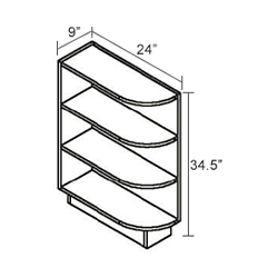 Base End Angle Cabinet