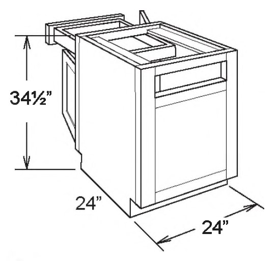 Blind Peninsula Base Corner 2 Door 1 Drawer