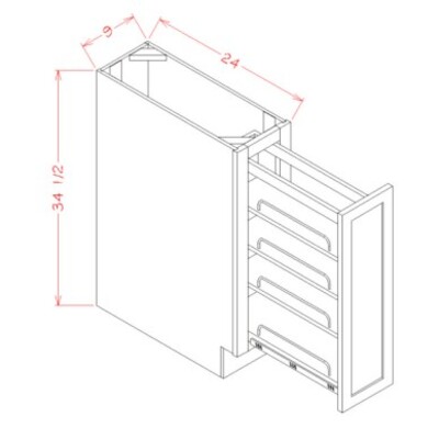 Pullout Organizer Shelf Base Kit