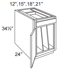 1 Door Tray Base Cabinet With 1 Drawer Box