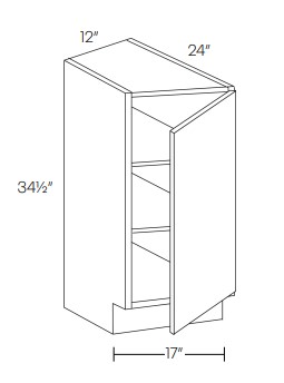 Angle Base End Cabinets