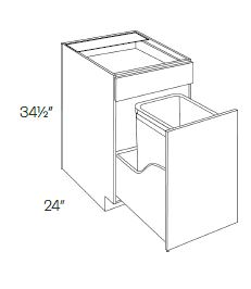 Waste Basket Cabinets-1 Basket