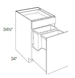 Waste Basket Cabinets-2 Basket