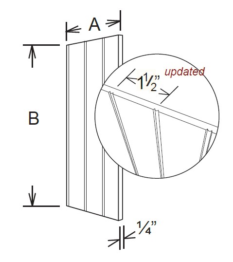 Wall End Beaded Panel Finished End Skin