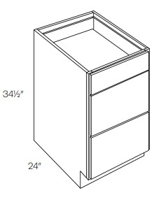 3 Drawer Base Cabinets