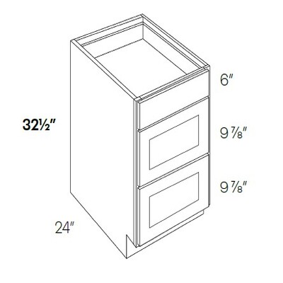 3 Drawer Base Cabinet