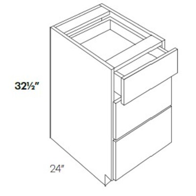 Three Drawer Base Cabinet