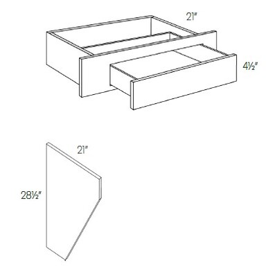 Double Doors 4 Drawer Vanity Sink Base Cabinet