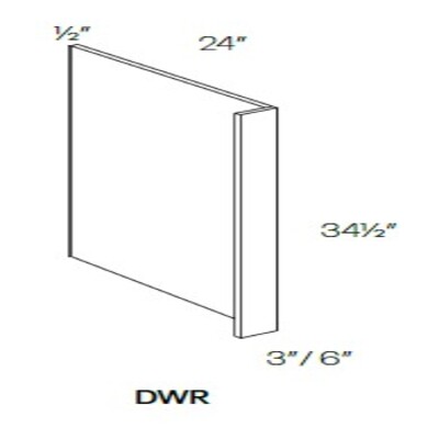 Refrigerator & Dishwasher End Panel