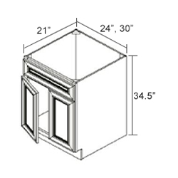 Vanity Sink Bases-1 Dummy Drawer Face