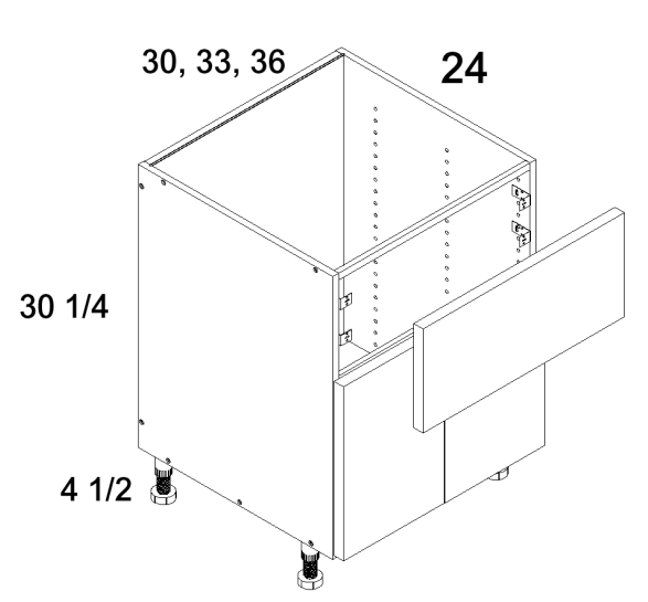 Double Door Farm Sink Base Cabinets