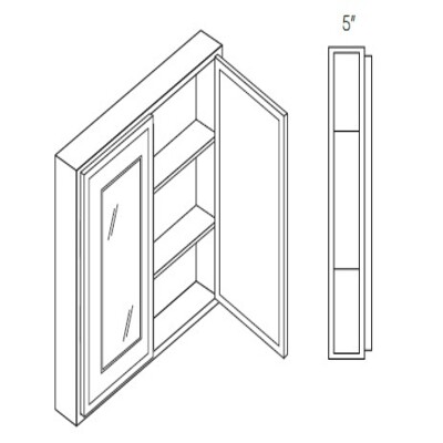 Double Doors Medicine Cabinet