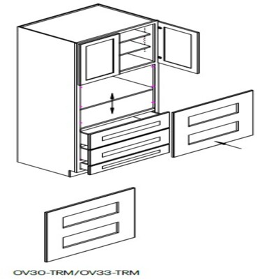 Double Doors Oven Cabinet