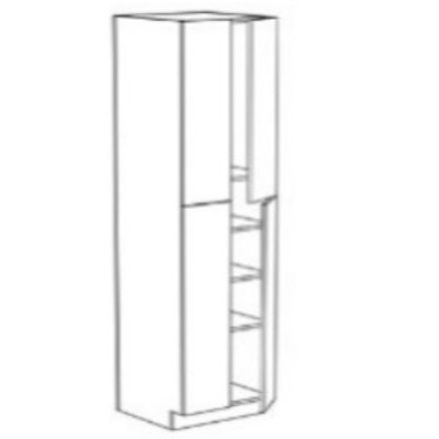 Oven And Pantry Cabinet With Double Doors