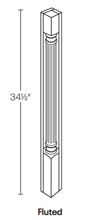 Corner Post - Fluted