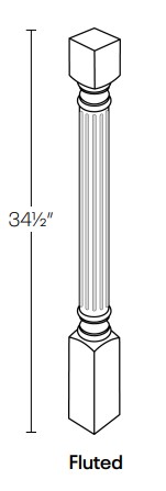 Post - Fluted