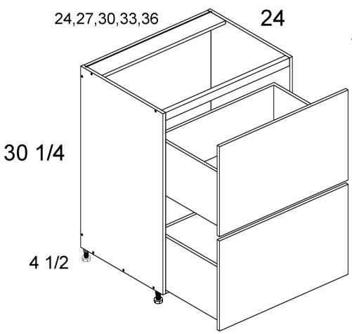 Two Drawer Range Base