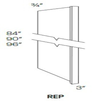 Refrigerator & Dishwasher End Panel