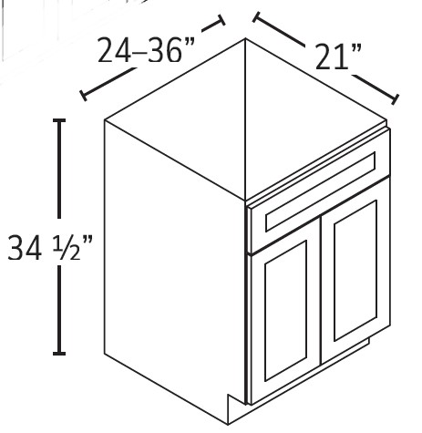 Sink Base Vanity Without Drawer