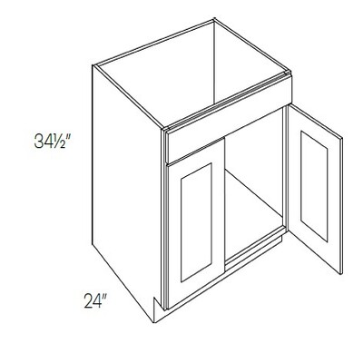 1 Drawer Front Single Door Sink Base