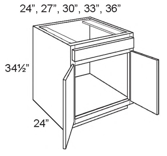 Double Door Sink Base Cabinets