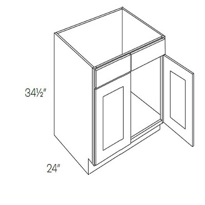 2 Drawer Four Doors Sink Base Cabinet