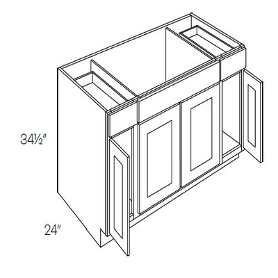 Combination Sink Base Cabinet