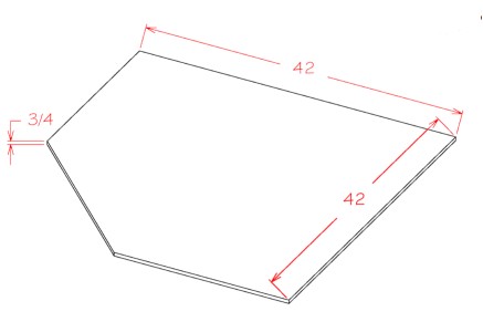 Sink Bases-Diagonal Sink Floor