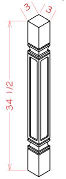 Decorative Legs - Square Decorative Leg